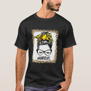 Camiseta Mãe do Dia do Jogo Mão Mano da Tia de Softball Bra