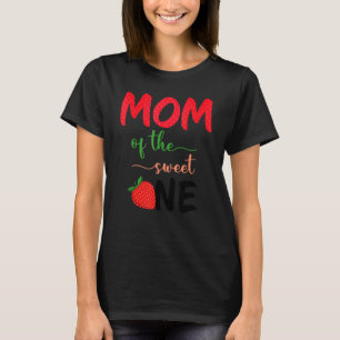 Camiseta Mãe Do Doce Aniversário De Morango