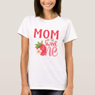 Camiseta Mãe Do Doce Festa De primeiro aniversario De Moran