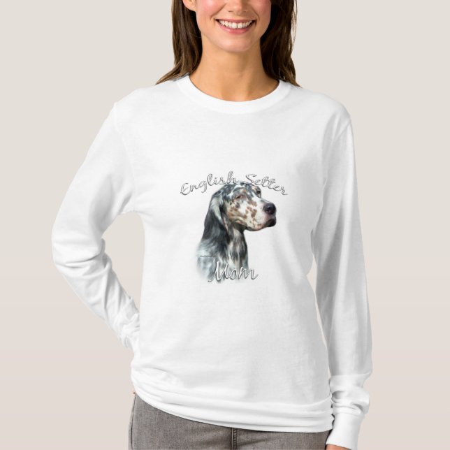 Camiseta Mãe do English Setter 2 (Frente)