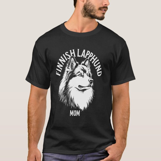 Camiseta Mãe do Finnish Lapphund (Frente)