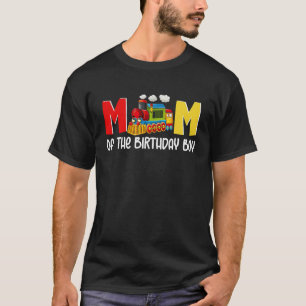 Camiseta Mãe do garoto de aniversário Choo Choo Train Par