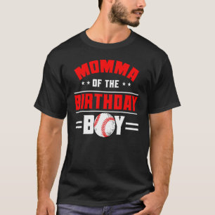 Camiseta Mãe Do Garoto De Aniversário Da Família Tema Baseb