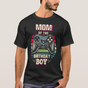 Camiseta Mãe Do Garoto De Aniversário Que Combina Com O Víd