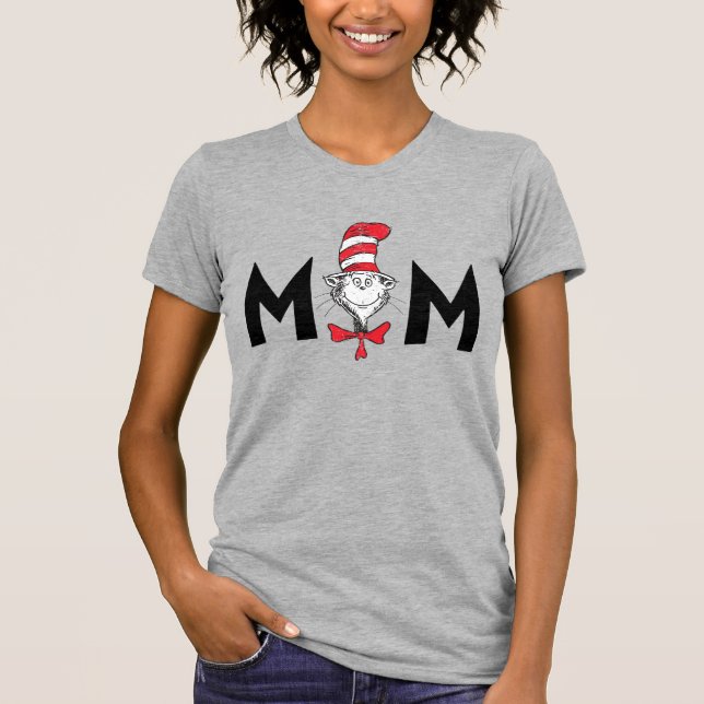 Camiseta Mãe do Gato do Chapéu do Dr. Seuss (Frente)