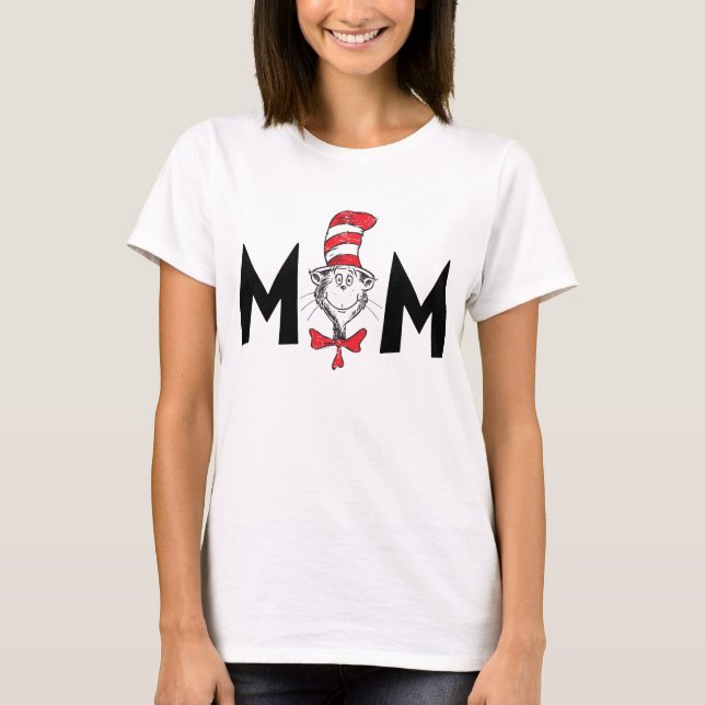 Camiseta Mãe do Gato do Chapéu do Dr. Seuss (Frente)