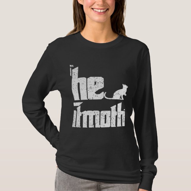 Camiseta Mãe do Gato Vintage Ele (Frente)