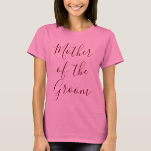 Camiseta Mãe do Groom Rosa
