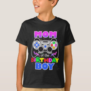 Camiseta Mãe Do Jogador De Aniversário Do Jogo De Aniversár