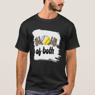 Camiseta Mãe Do Jogador De Beisebol Leopardo Bonito