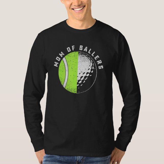Camiseta Mãe Do Jogador De Tênis De Golfe Da Ballers, Filha (Frente)