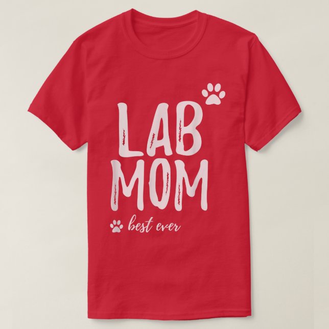Camiseta Mãe do laboratórioPresente engraçado para o cão La (Frente do Design)