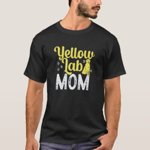 Camiseta Mãe do Labrador Retriever Amarelo Cachorro