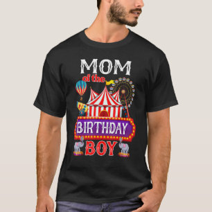 Camiseta Mãe Do Menino De Aniversário Do Circo Tema Ca