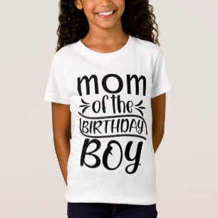 Camiseta Mãe do Menino do Aniversário