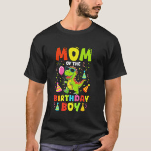 Camiseta Mãe Do Menino Do T Rex RAWR Dinossauro Aniversário