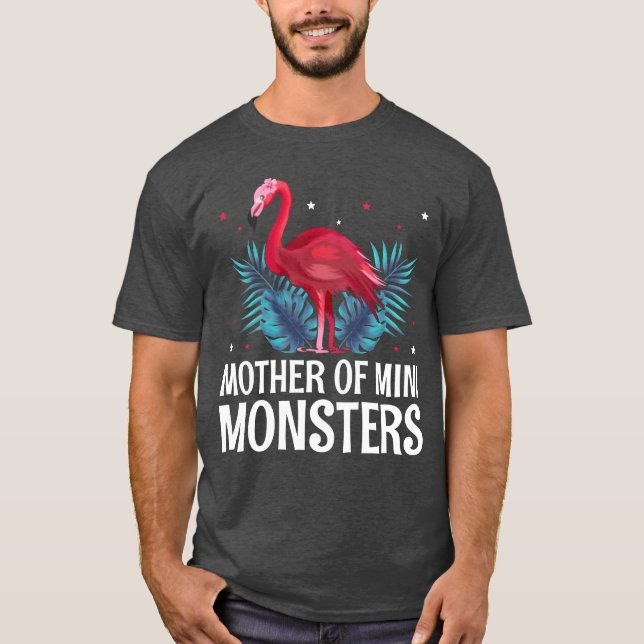 Camiseta Mãe do Mini Monstersodler, mãe do jardim de infânc (Frente)