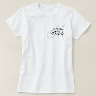 Camiseta Mãe do monograma da noiva que Wedding T--Camisa