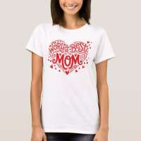 Mãe do Mundo Coração Vermelho Letra à Mão