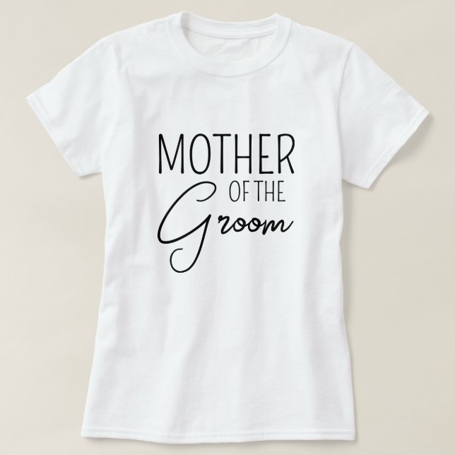 Camiseta Mãe do noivo - Casamento de Família Correspondente (Frente do Design)