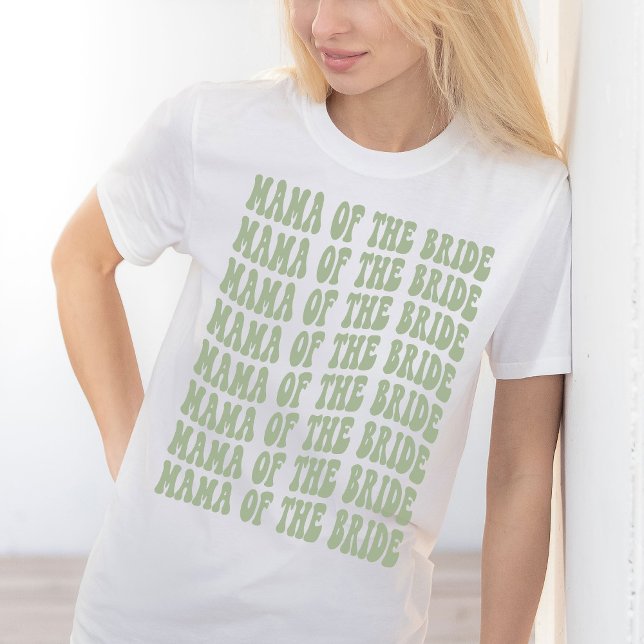 Camiseta Mãe do Partido Bridal da Correspondência Verde da  (Criador carregado)