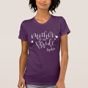 Camiseta Mãe Do Partido Bridal Personalizado Da Noiva