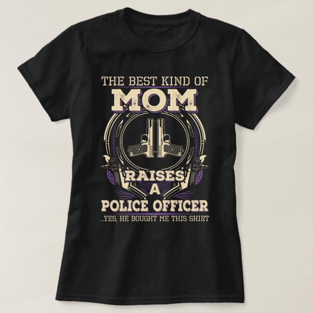 Camiseta Mãe do Policial Orgulhoso (Frente do Design)