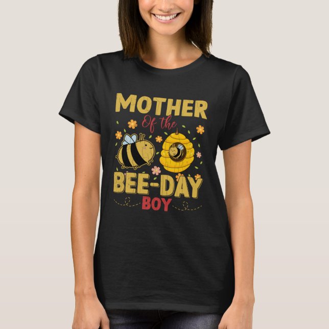 Camiseta Mãe Do Rapaz Das Abelhas Diverte-Se Abelhas-Abelha (Frente)