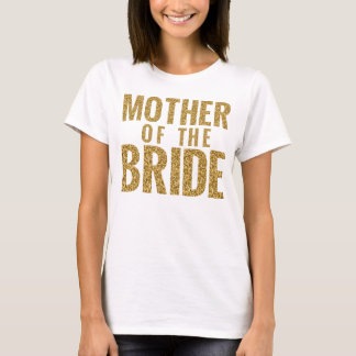 Camiseta Mãe do T Slouchy da FAÍSCA Dourado da noiva