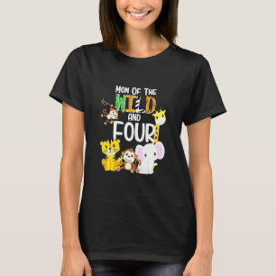 Camiseta Mãe Do Tema Selvagem E Quatro Jardins Zoológicos, 