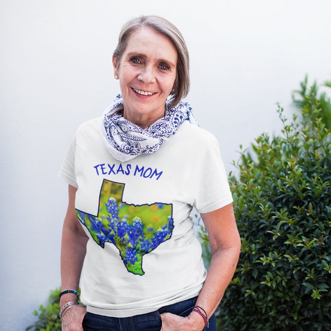 Camiseta Mãe do Texas Bluebonnets Estado do Texas (Criador carregado)
