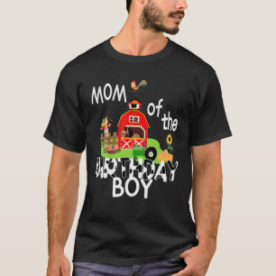 Camiseta Mãe Do Trac De Animais Da Fazenda Do Garoto De Nas