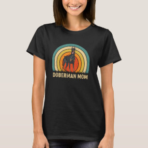 Camiseta Mãe Doberman Dia das Mães Cachorro Engraçado Menin