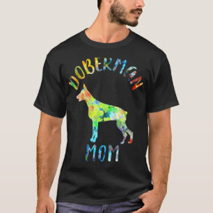 Camiseta Mãe Doberman Doberman Pinscher Mãe de Cachorro Dob