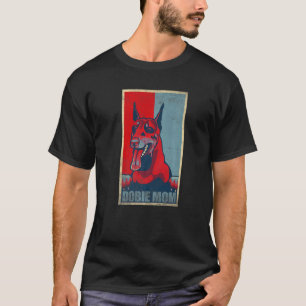 Camiseta Mãe Doberman Legal Mãe Dobie Vintage
