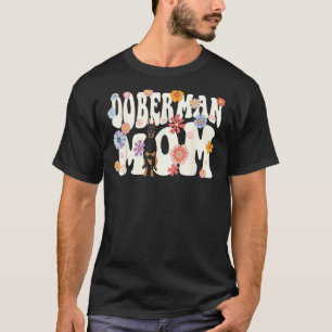 Camiseta Mãe dobermann dia de cachorro fofo descolado amant