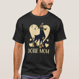 Camiseta Mãe Dobie Amor Pata Doberman Proprietário Cão Dia