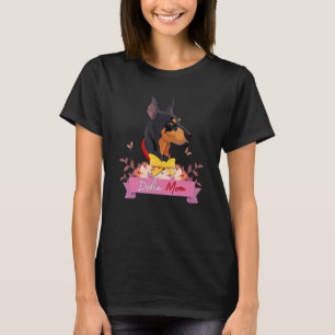 Camiseta Mãe Dobie Doberman Pinscher Mãe Do Filhote Doberma