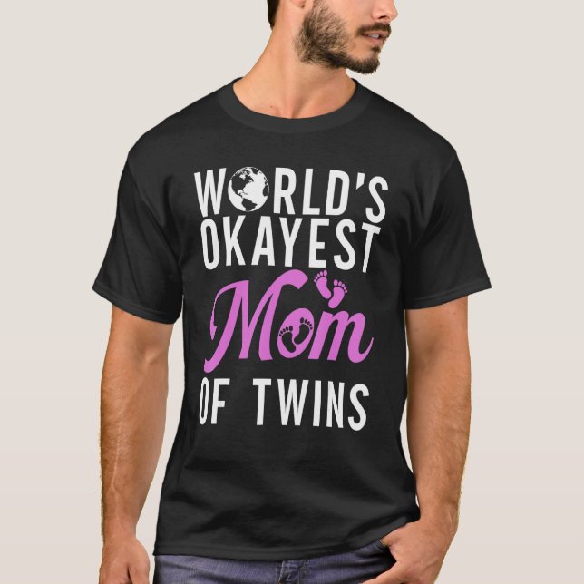 Camiseta Mãe dos Gêmeos Gêmeos (Frente)