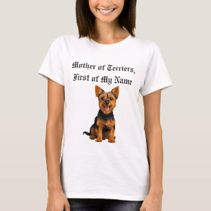 Camiseta Mãe dos Terriers, Primeiro do Meu Nome