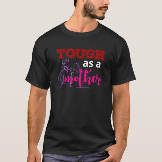 Camiseta Mãe Duro Como Uma Mãe Gráfica