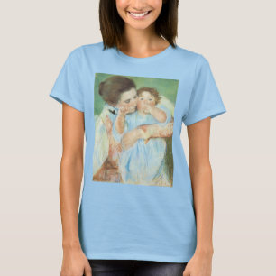 Camiseta Mãe e Criança por Mary Cassatt, Vintage Fine Art