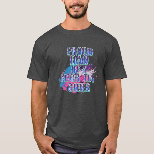 Camiseta Mãe e Dia da Microtia Azul (Frente)