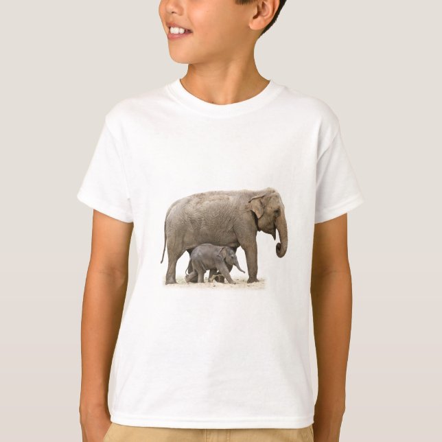 Camiseta Mãe e Elefante Bebê (Frente)