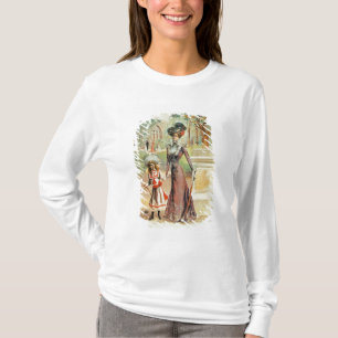 Camiseta Mãe e filha em uma caminhada (litho da cor)