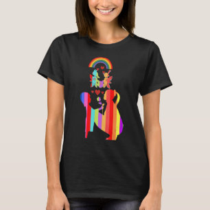 Camiseta mãe e filho em lindas cores para a mãe