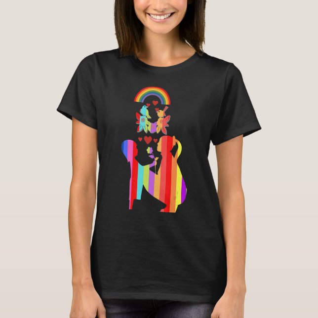 Camiseta mãe e filho em lindas cores para a mãe (Frente)