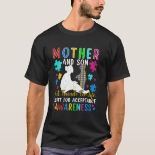 Camiseta Mãe e Filho Melhores Amigos para a Vida Autismo Aw