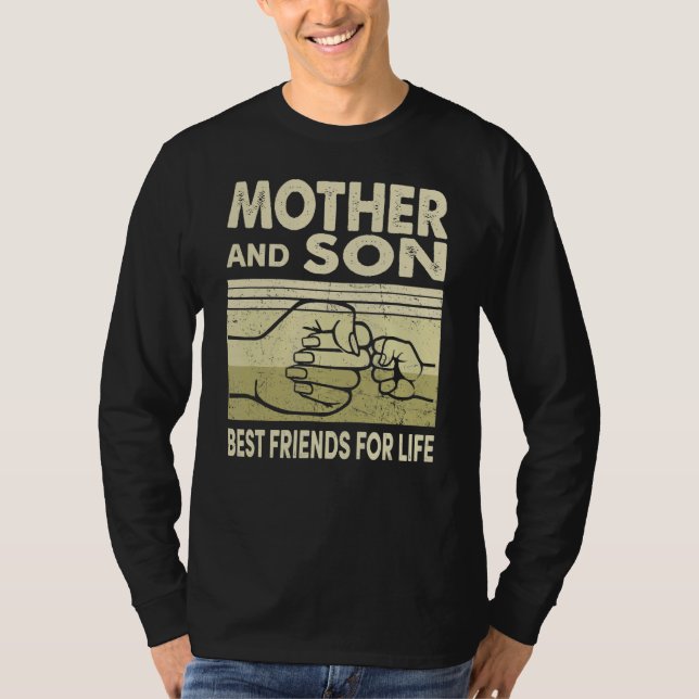 Camiseta Mãe E Filho Melhores Amigos Para A Vida Mãe (Frente)