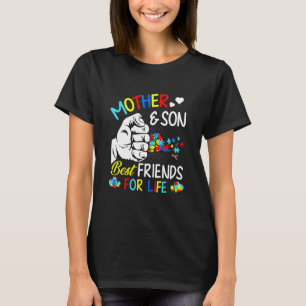 Camiseta Mãe E Filho Melhores Amigos Para O Orgulho Autista